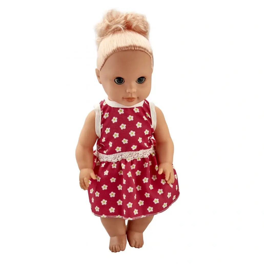 Кукла Џансу со шарен фустан 40 см