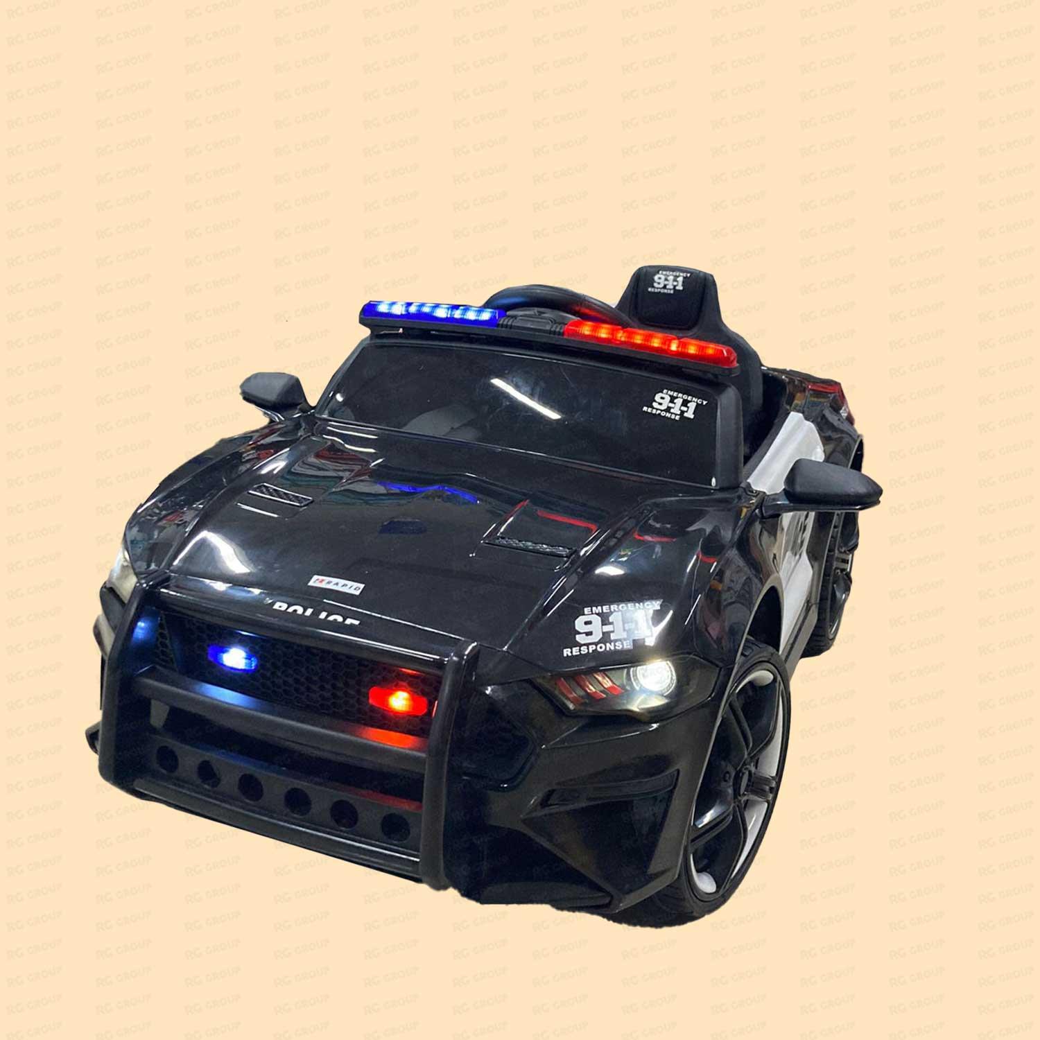 RAPID Детска кола на акумулатор  POLICE црна 26093