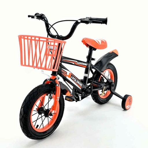 LOCO CROCO Велосипед LOCO DRIVE LIGHTING 12" портокалов