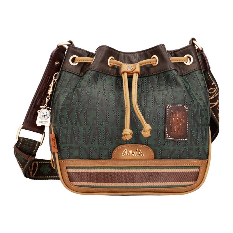 ANEKKE Женска чанта за рамо Canada Urban 35673-243 маслиново-кафеава