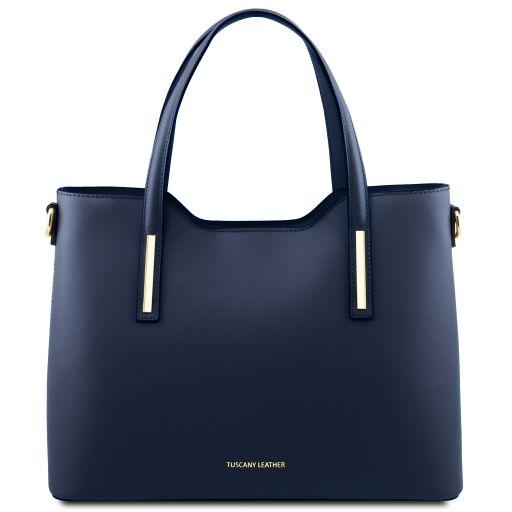 TUSCANY LEATHER Кожна женска чанта Olimpia, сина TL141412