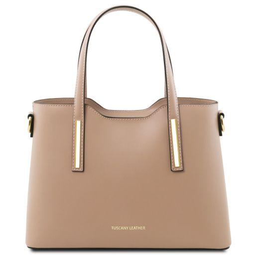 TUSCANY LEATHER Кожна женска чанта Olimpia, светло крем TL141521