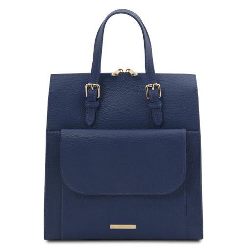 TUSCANY LEATHER Кожен женски ранец, темно син TL142211