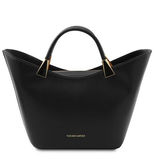 TUSCANY LEATHER Кожна женска чанта, црна TL142287