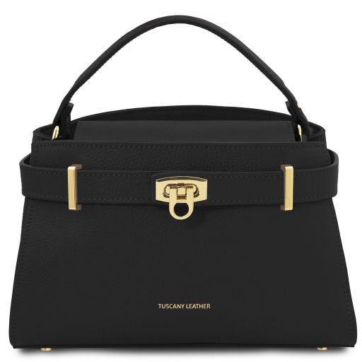 TUSCANY LEATHER Кожна женска чанта Maisy, црна TL142455