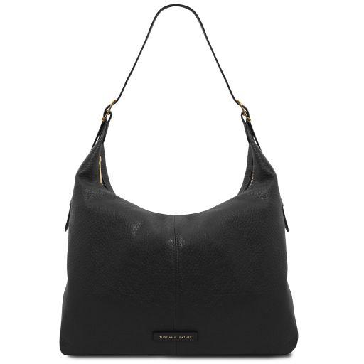 TUSCANY LEATHER Кожна женска чанта Plenia, црна TL142569