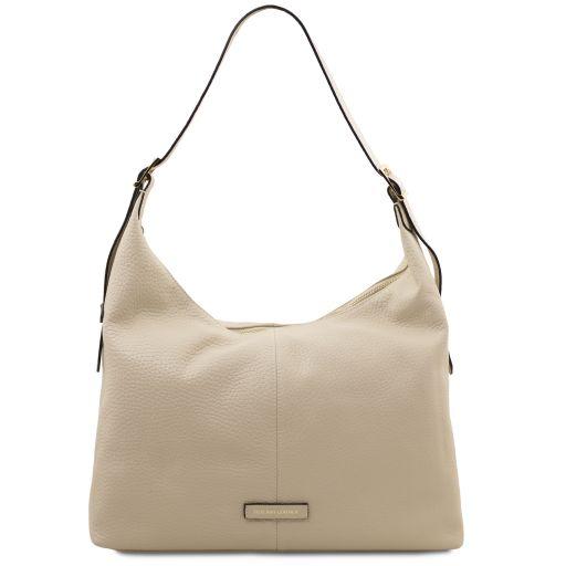 TUSCANY LEATHER Кожна женска чанта Plenia, беж TL142569