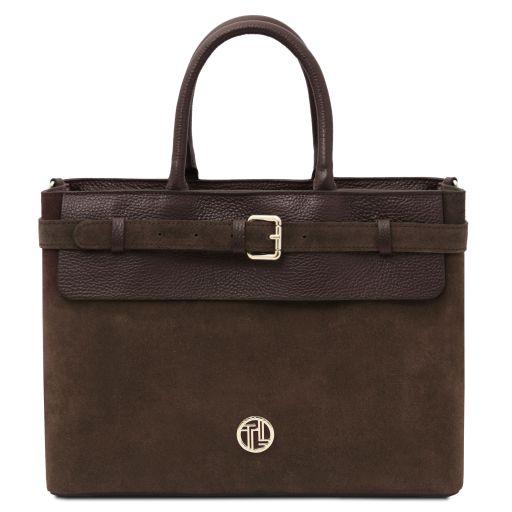Tuscany Leather Женска Чанта TL142525 Bag Tenace Dark Brown