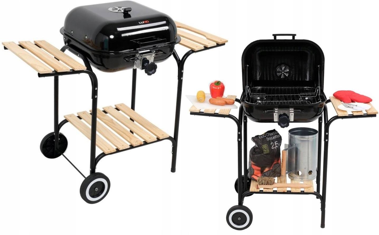 YATO Скара на жар со дрвени полици капак 45x40см 99905 јато