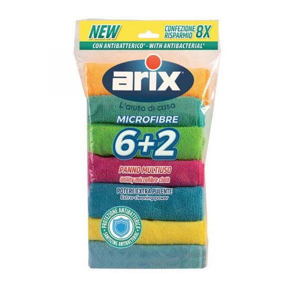 ARIX Антибактериска крпа од микрофибер 6+2