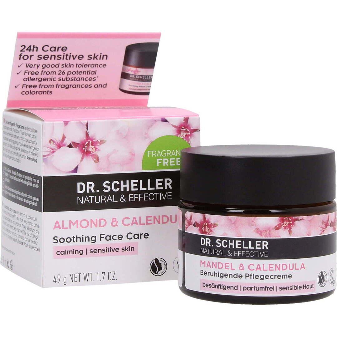 DR.SCHELLER Смирувачка дневна крема за лице со бадем и невен - 49мл