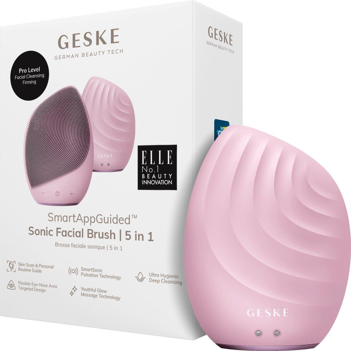 Geske Warm & Cool маска со сонична технологија за нега на лице 9 во 1 - розева