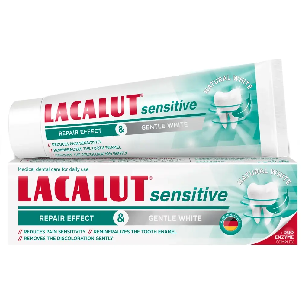 LACALUT Sensitive gentle white паста 75 ml