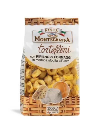 MONTEGRAPPA Тортелини со 4 вида сирење 250гр.