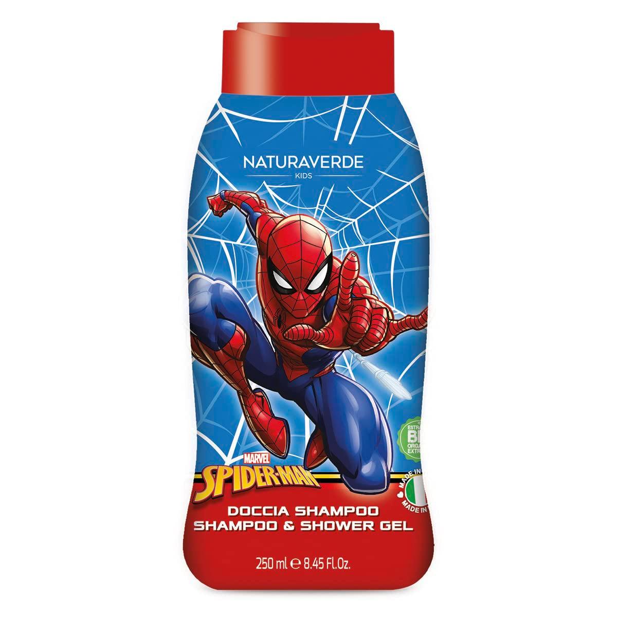 NATURAVERDE Шампон и гел за туширање Spider man 250m