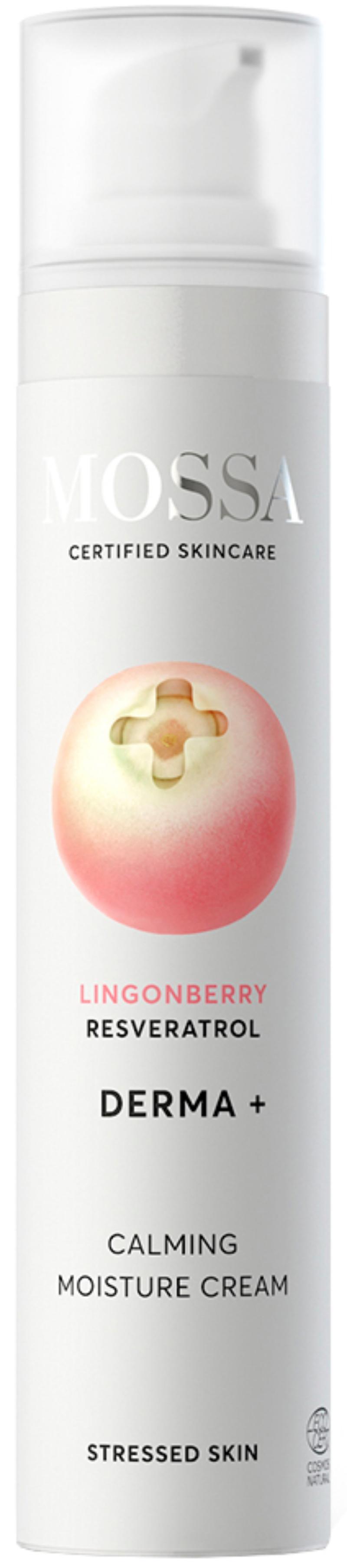 MOSSA Derma+ смирувачка крема за лице за иритирана кожа - 50 мл.