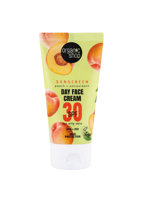 ORGANIC SHOP Spf 30 / Крема За Лице Со Заштитен Фактор Spf30 За Мрсна Кожа - 50 Мл.