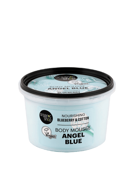 ORGANIC SHOP Angel Blue / Крем-пена За Тело Од Боровинка И Памук - 250 Мл.