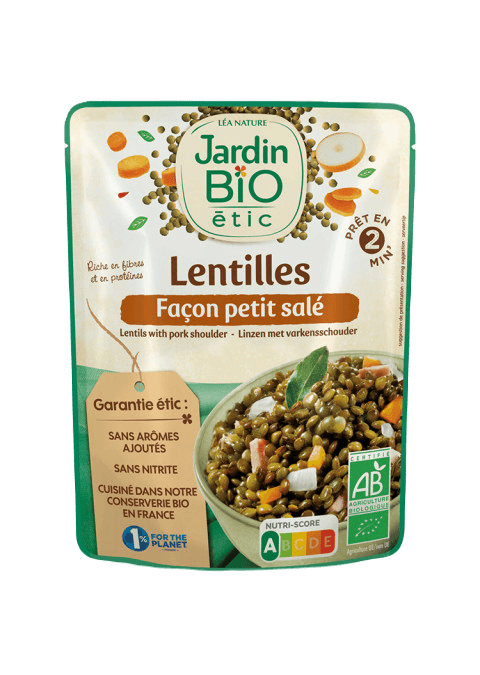 JARDIN BIO Органска инстант зелена леќа со сол, 250г