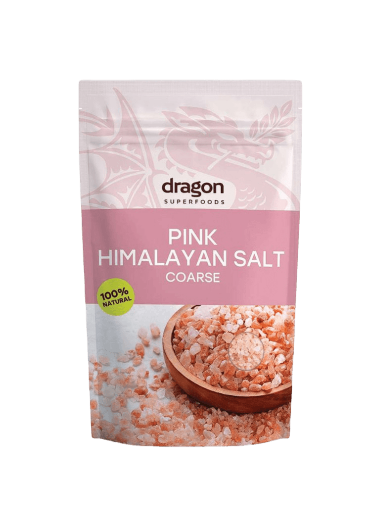 DRAGON SUPERFOODS Крупна розова хималајаска сол, 500г
