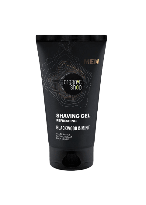 ORGANIC SHOP Освежувачки гел за бричење за мажи BLACKWOOD & MINT, 150мл