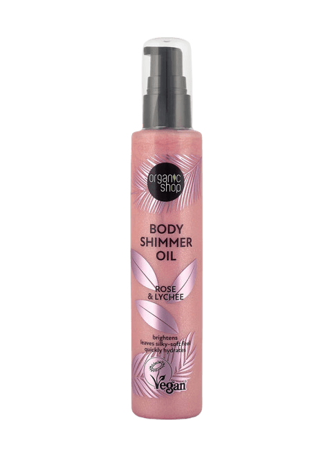 ORGANIC SHOP Масло со светки од роза и јапонска цреша BODY SHIMMER, 100мл