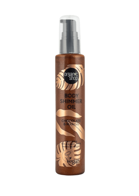 ORGANIC SHOP Масло со светки од чоколадо и манго BODY SHIMMER, 100мл