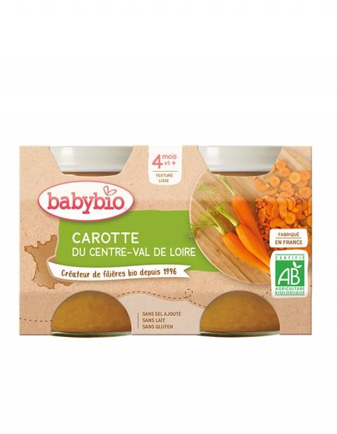 BABY BIO Органска каша од морков 4м+ - 2x130 гр.