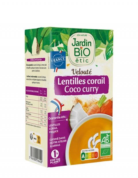 JARDIN BIO Органска супа од леќа, кокос и кари - 1 л.