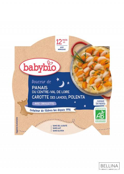 Selected image for BABYBIO Органски безглутенски оброк од сладок пашканат, морков и палента 230 гр.