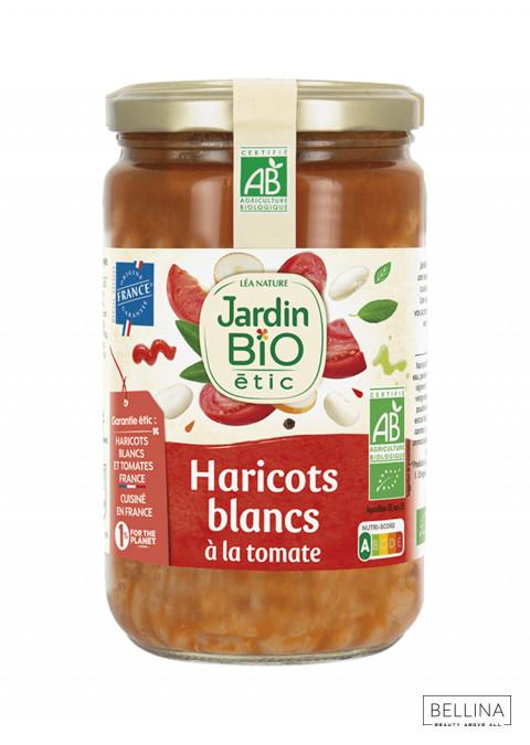 JARDIN BIO Органски бел грав со домати во тегла - 680 гр.