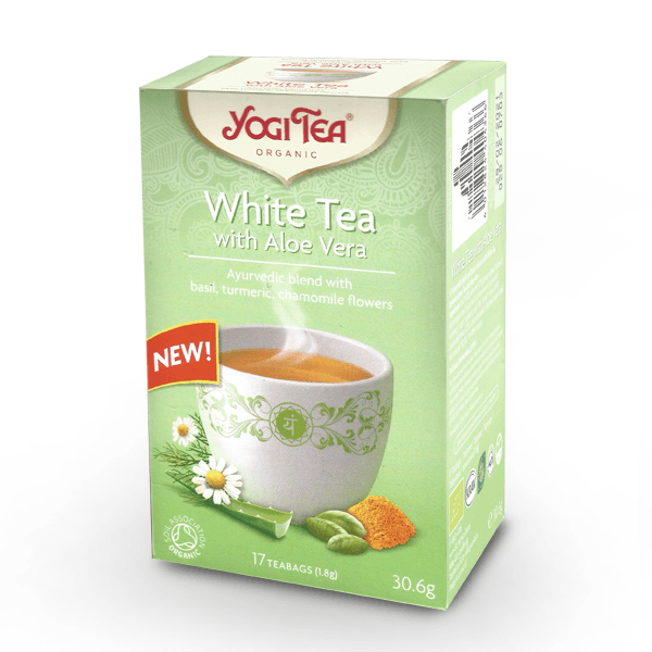 YOGI TEA Органски чај white tea aloe vera x17