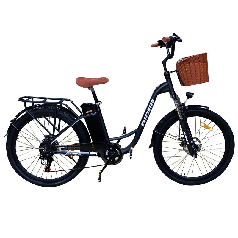 Rider Електричен велосипед 26", Црна