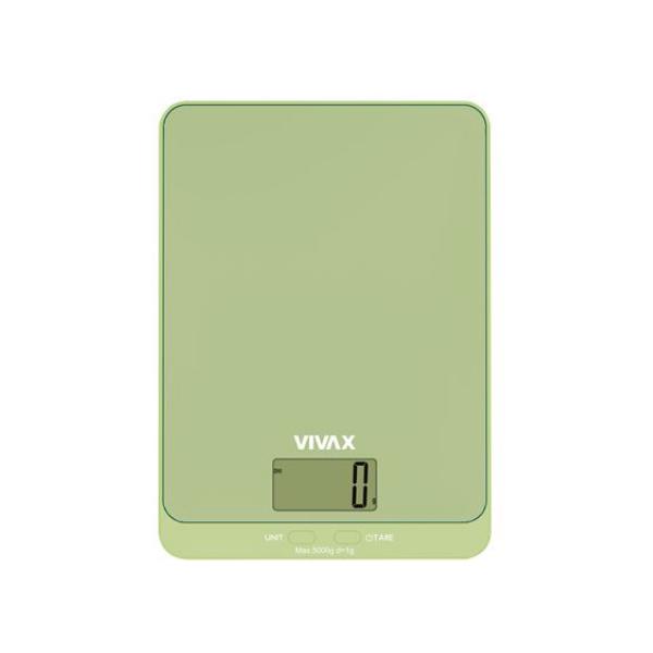 VIVAX KS-502G Кујнска вага, 5 kg, дигитална, зелена