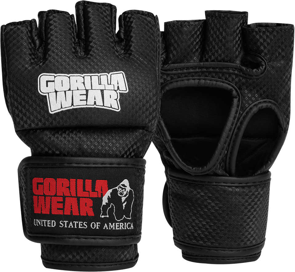 GORILLA WEAR Ракавици за кикбокс Berea MMA Gloves- црна / бела - M/L