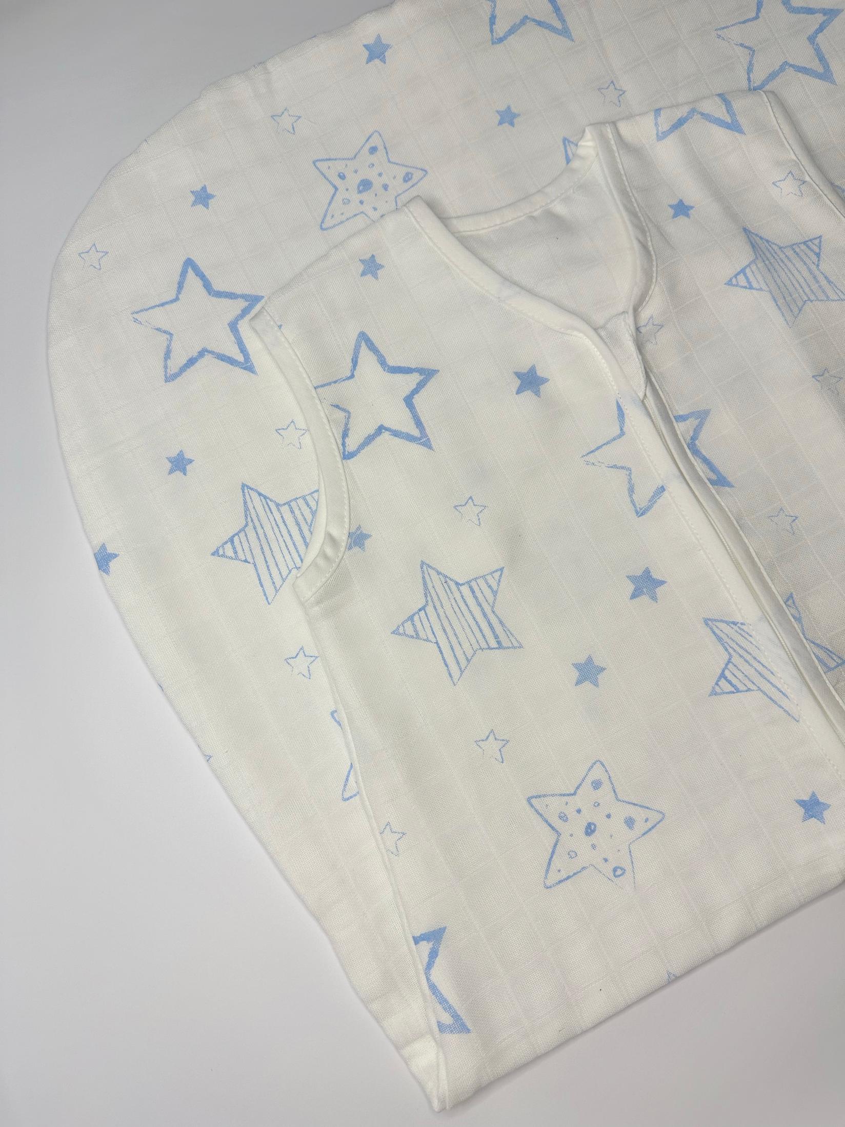 ALKALOID BEROVO Тетра вреќичка 100% памук - сини ѕвезди