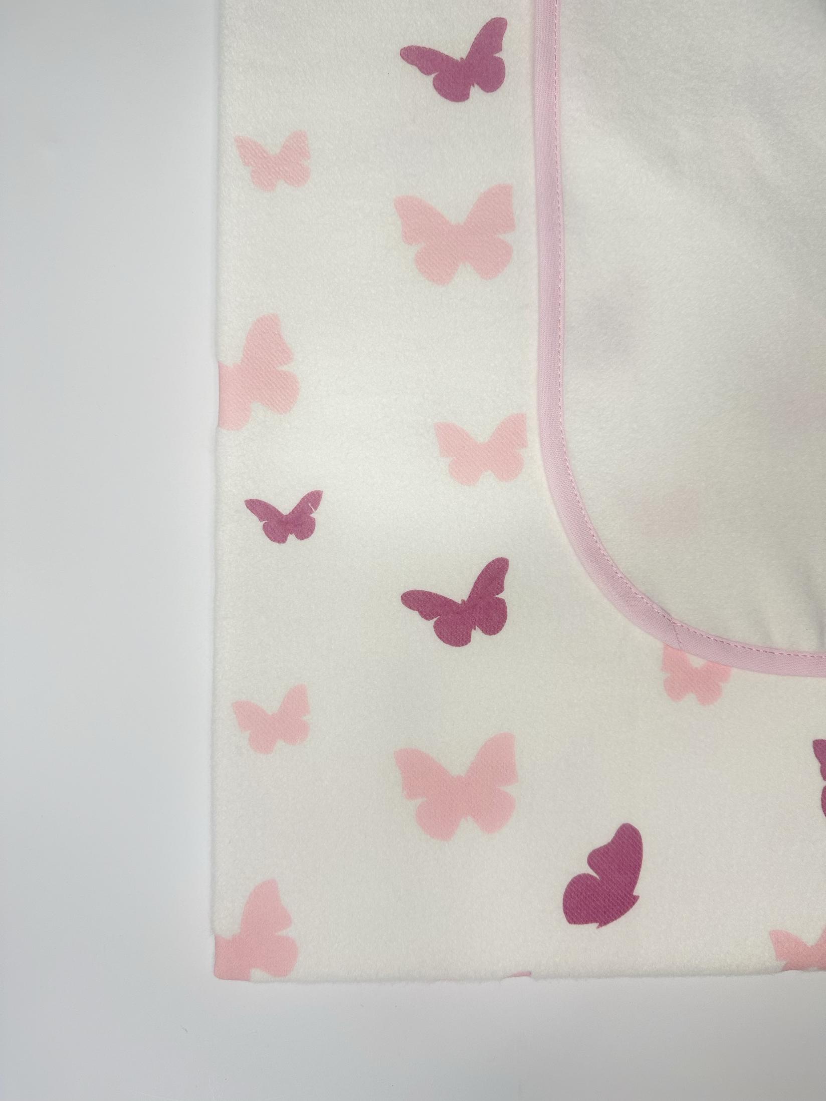 ALKALOID BEROVO Фланел ќебе 90x90 100% памук - пеперутка