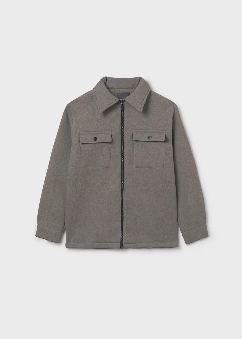 Mayoral Машко палто - Светло сива, 8 (128cm)