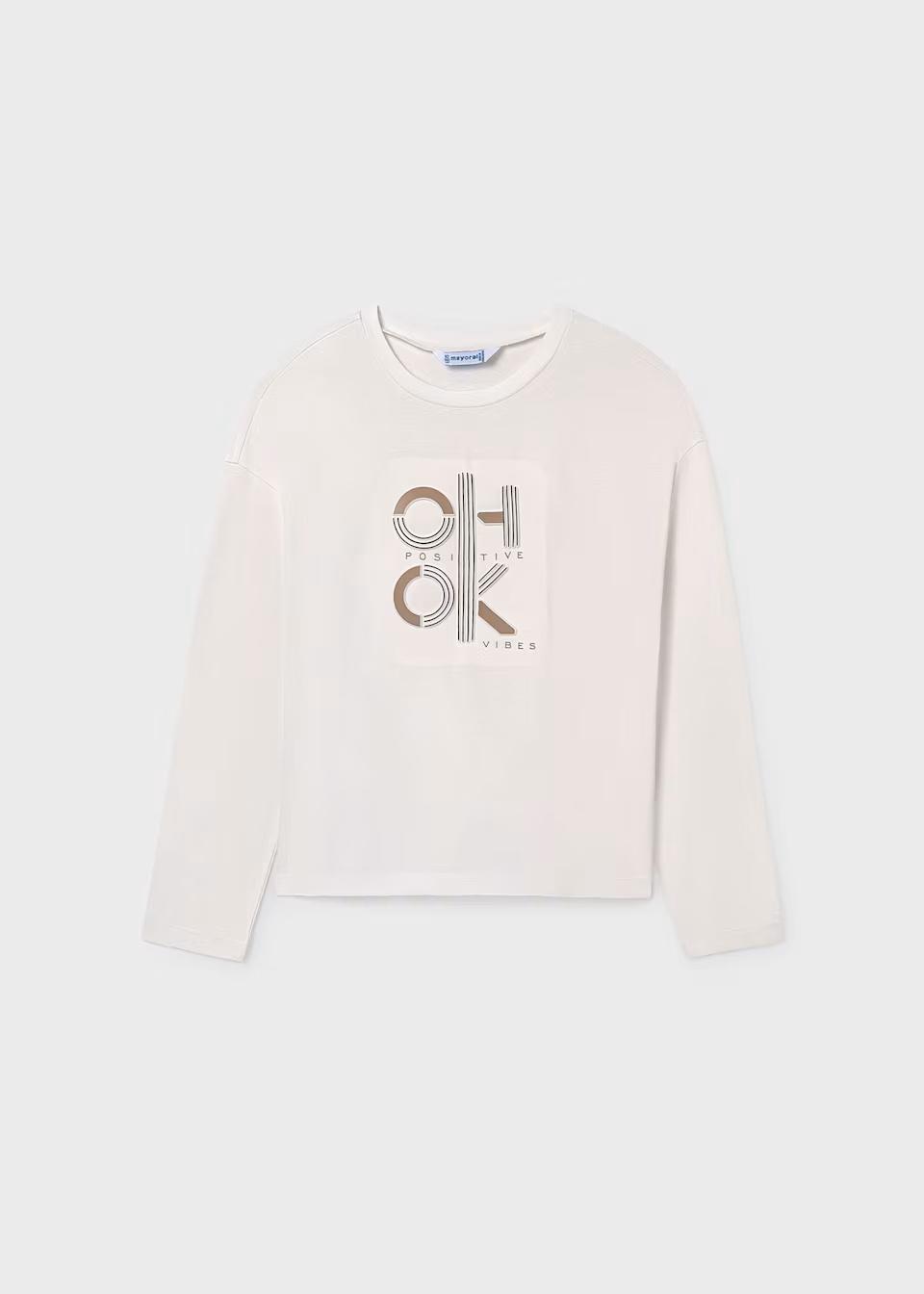 Mayoral Унисекс блуза - Бела, 18 месеци (86cm)