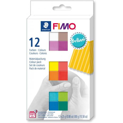 FIMO Пластелин со брилијантни бои сет Софт