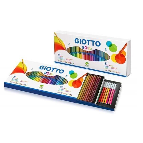 GIOTTO  Дрвени + фломастери 90/1 intense colors  257500