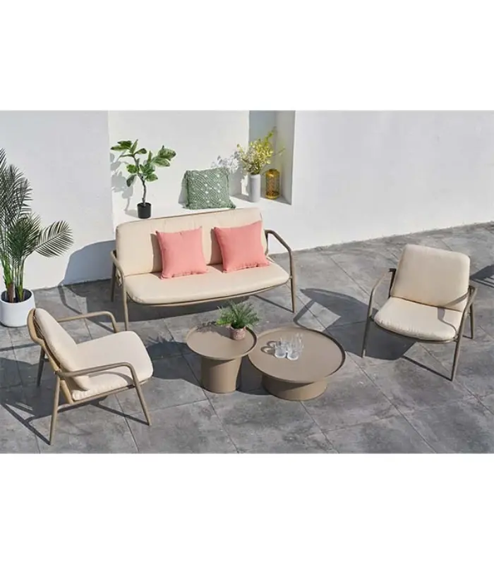 ERENZO Гарнитура за градина ратан 5/1 Mivo