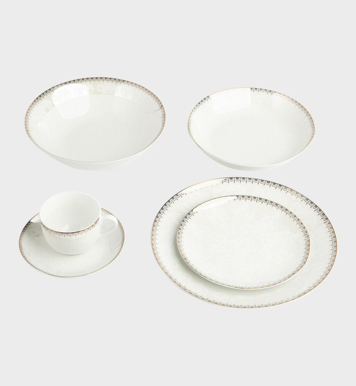 COMODITA HOME Сет чинии Gold Ribbon 31 парчиња