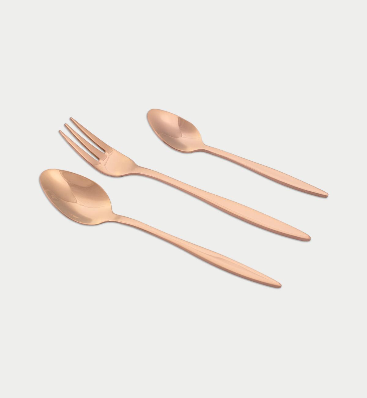 COMODITA HOME Сет прибор за јадење Fino Rose Gold S 18 парчиња