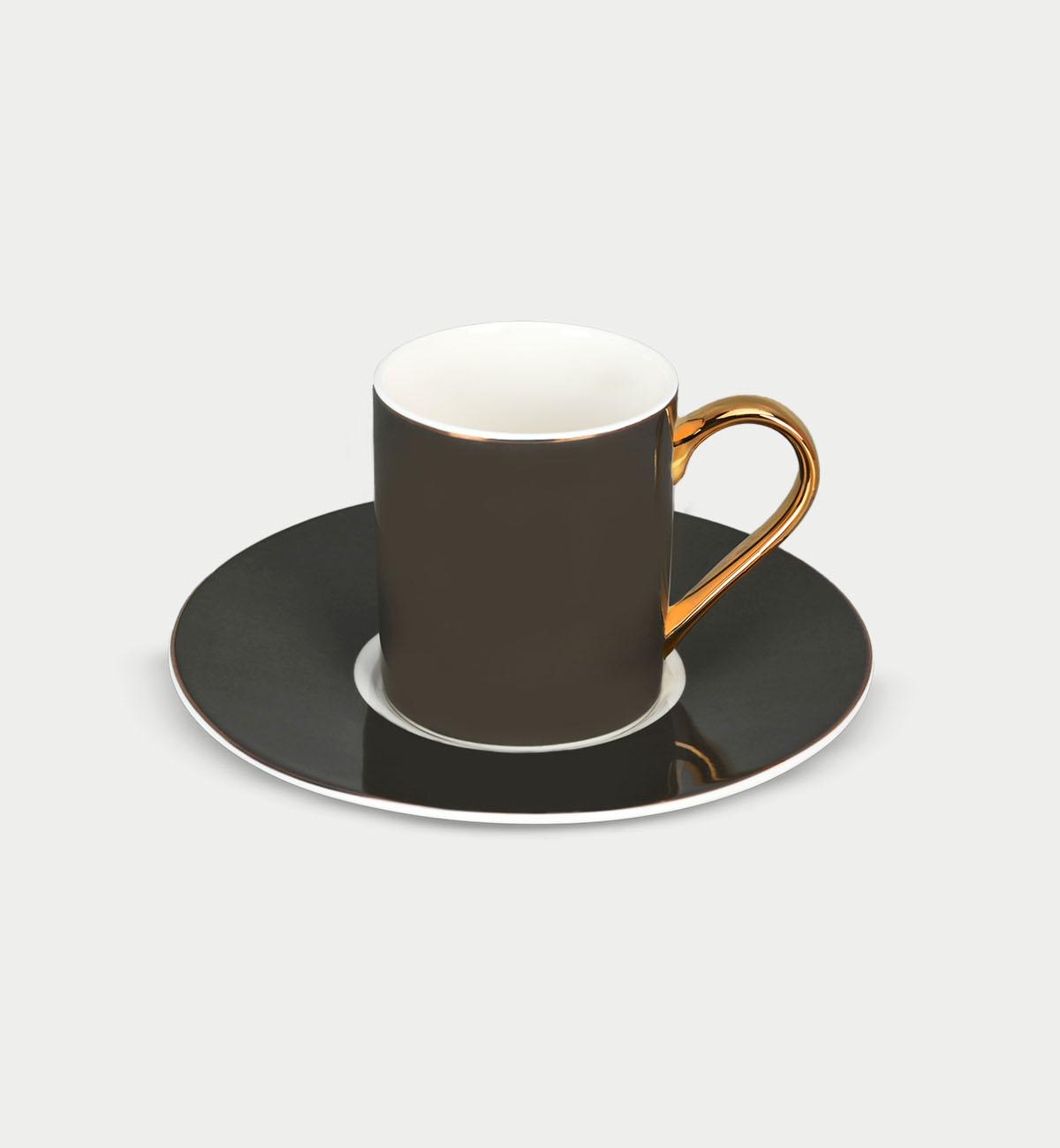 COMODITA HOME Сет Филџани За Кафе Solid Grey 12Pcs