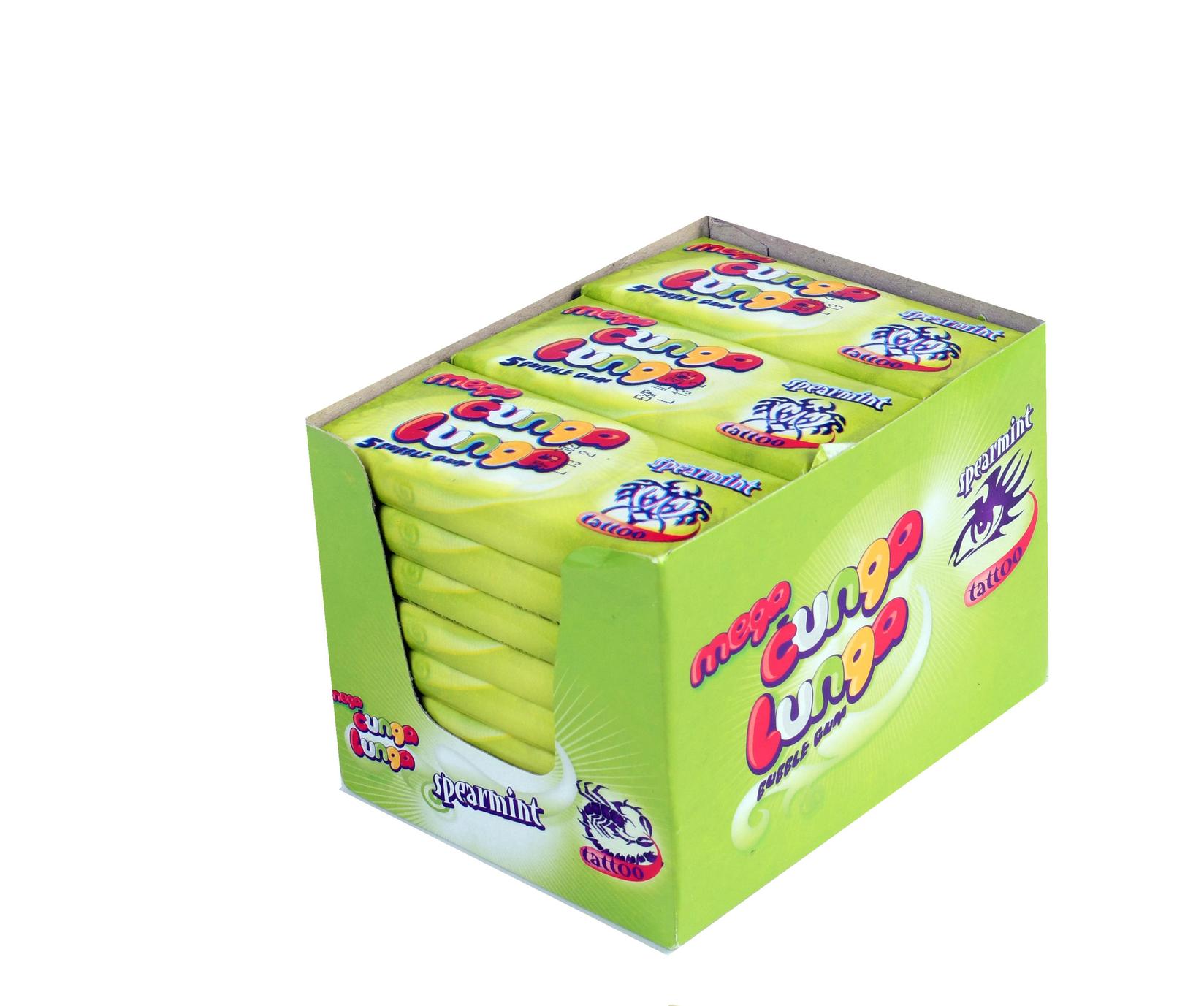 CUNGA LUNGA Гуми за џвакање Mega Spearmint, кутија