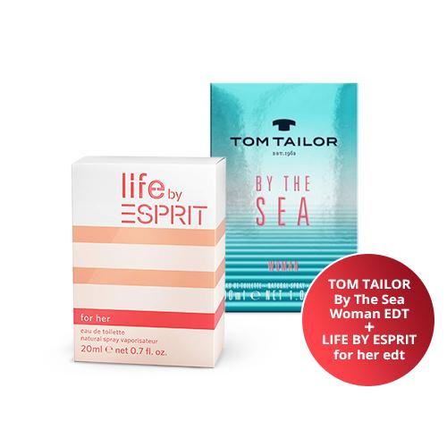 TOM TAILOR Парфем за жени By The Sea Woman EDT 50ml +ГРАТИС LIFE BY ESPRIT for her edt, парфем за жени 20ml