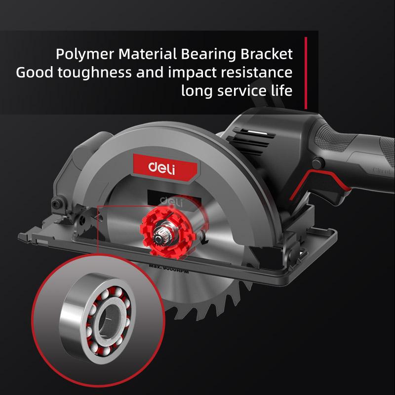 DELI Батериски циркулар 150мм 4.0Ah*2