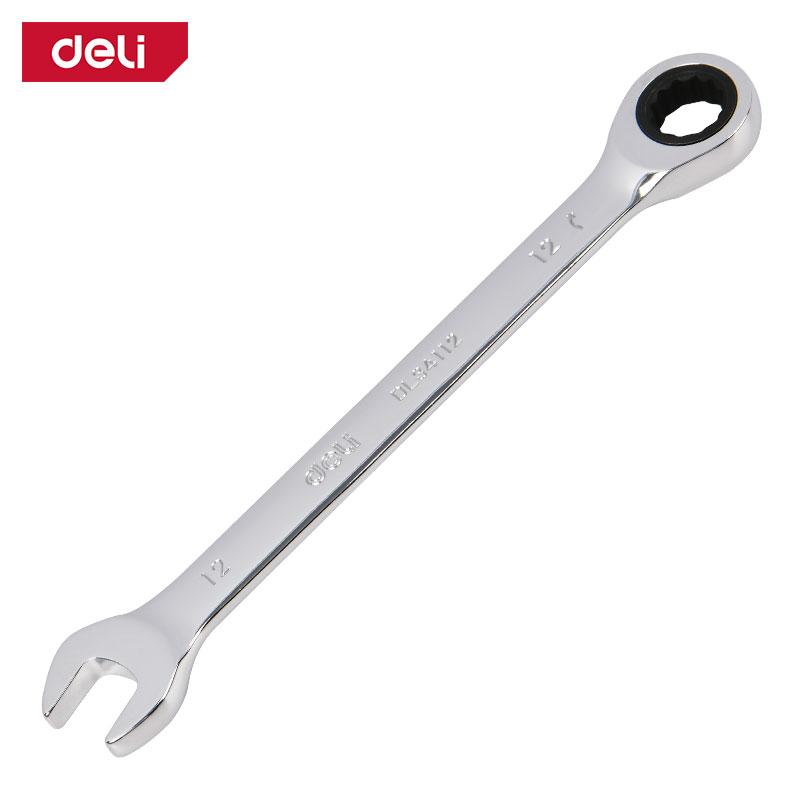 DELI Комбиниран клуч крцкалка 72т 12мм