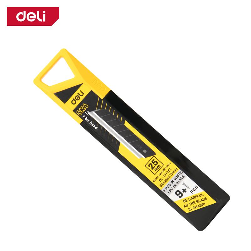DELI Резервни ножеви за скалпер црни 25мм 10бр